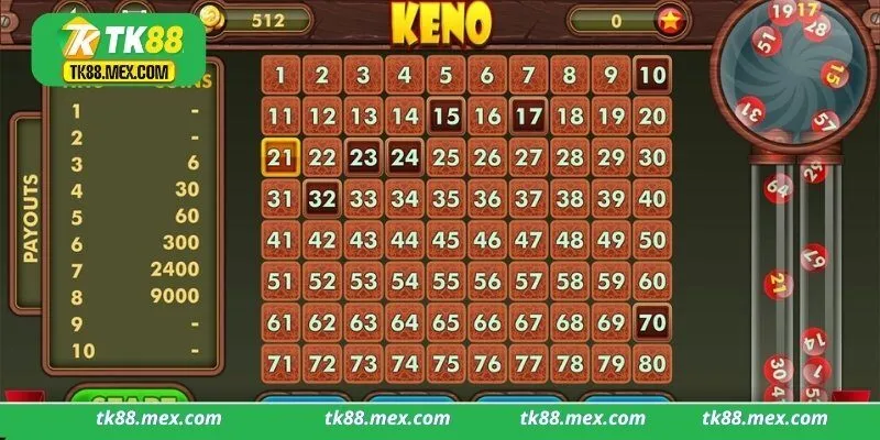 Giới thiệu Game Keno Tk88 là như thế nào?
